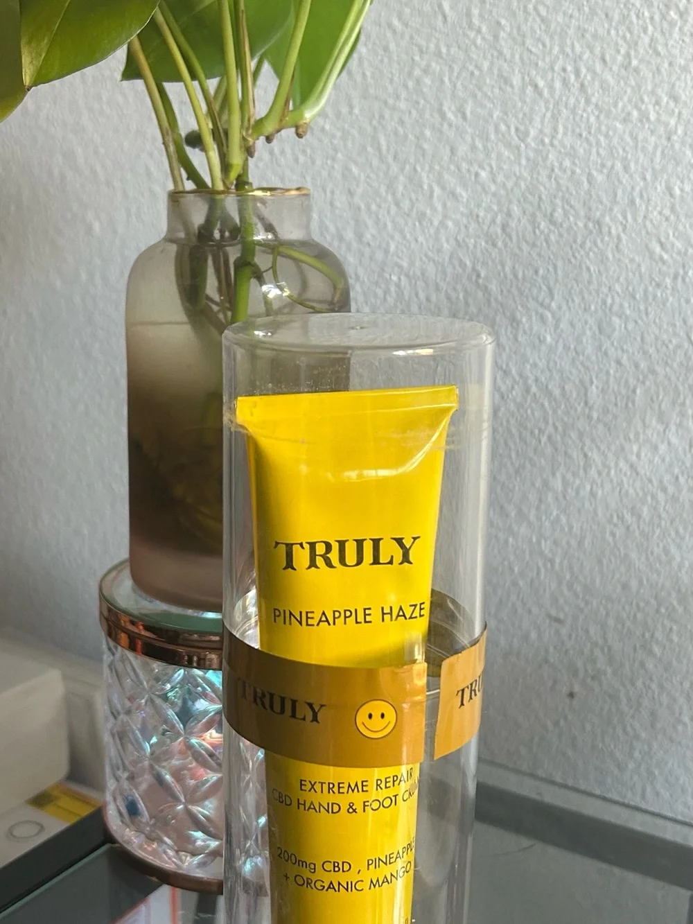 TRULY Pineapple Haze Hemp Hand & Foot Cream — Yellow